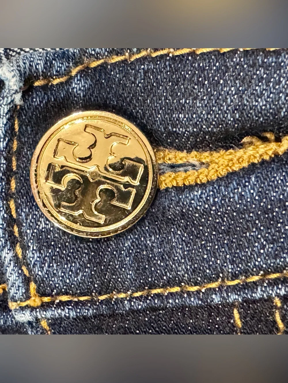 Tory Burch Women's Dark Blue Skinny Jeans